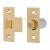 Original British Pattern Roller Catch - 23 x 59mm Faceplate - Polished Brass