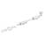 French Door Bolt/Flat Section Bolt - 202 x 42mm - Polished Chrome