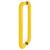 Golden Yellow Nylon D-Bar Door Pull Handles - Back to Back - 600mm c/c