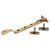 Cast Victorian Casement Window Stay - 8"/200mm Length - Antique Brass