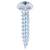 Twin Threaded Pozi Round Head Wood Screws - 10 x 1" - Zinc Plated - Pack of 200