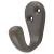 Victorian Single Coat Hook - 44 x 23mm - Dark Bronze