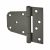 Heavy Duty Offset Gate Hinge - 89 x 115mm - Epoxy Black - Pair