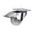 Heavy Duty Industrial Castor - Swivel Braked - 100kg Max Weight - 100mm Diameter - White