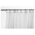 Long Drop Shower Curtain - 1800 x 2000mm - White Polyester