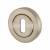 Escutcheon - 52mm Diameter - Keyhole - Satin Nickel