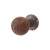 Rosewood Knob & Antique Brass Rose Beehive Mortice Door Knob - 58mm Rose Diameter