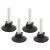 Adjustable Load Feet - M8 x 40mm - 100kg Maximum Weight - Bright Zinc Plated - Pack of 4