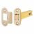 Heavy Duty Bolt Through Tubular Latch - 128mm Case - 107mm Backset - Radius - PVD Brass