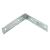 Corner Angle Bracket - 63 x 63 x 15mm - Zinc Plated - Pack of 10