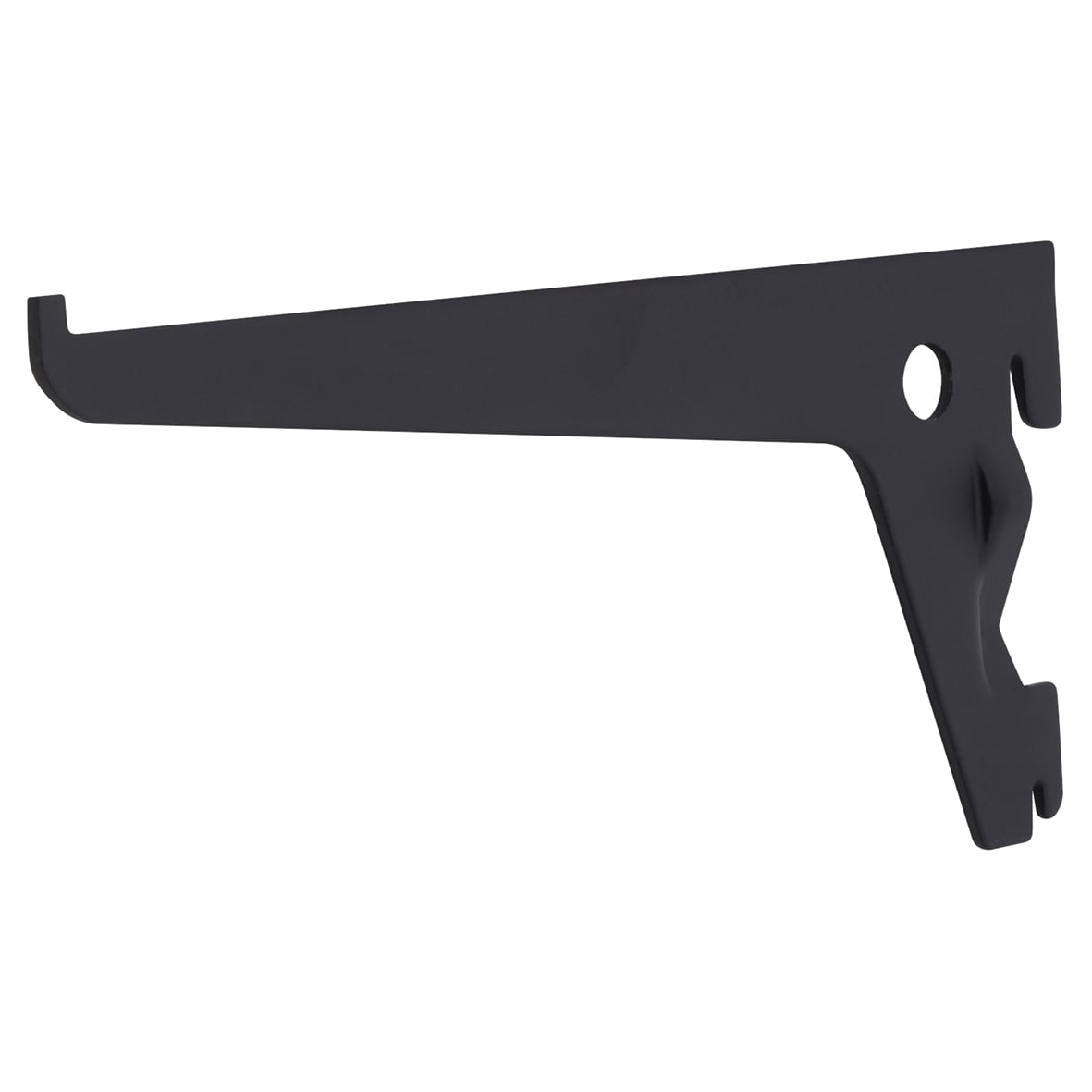 Single Slot Shelf Bracket - 150mm Length - Black