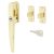 Timber Range Locking Night Vent Wedge Casement Window Fastener - Reversible - Gold