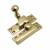 Quadrant Arm Sash Window Fastener - 69 x 23mm - Polished Brass