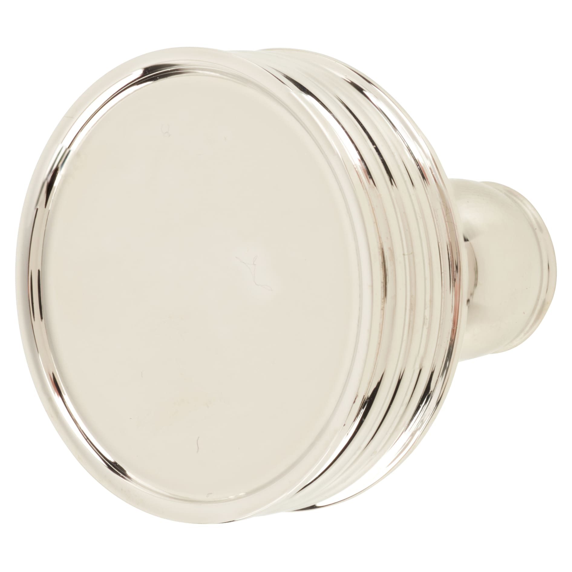 Marcus Venetian Round Cabinet Knob - 32mm Diameter - Polished Nickel