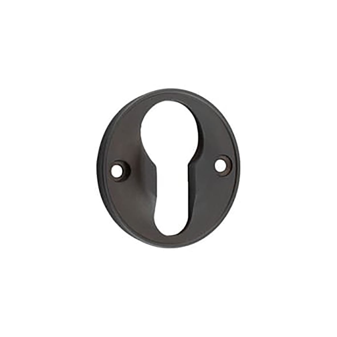 Escutcheon - 40mm Diameter - Euro - Dark Bronze