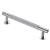 12.5mm Lines T-Bar Cabinet Pull Handle - 128mm Centres - Polished Chrome