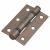 Twin Ball Bearing Butt Door Hinge - 75 x 50 x 2mm - Bronze Plated - Pair