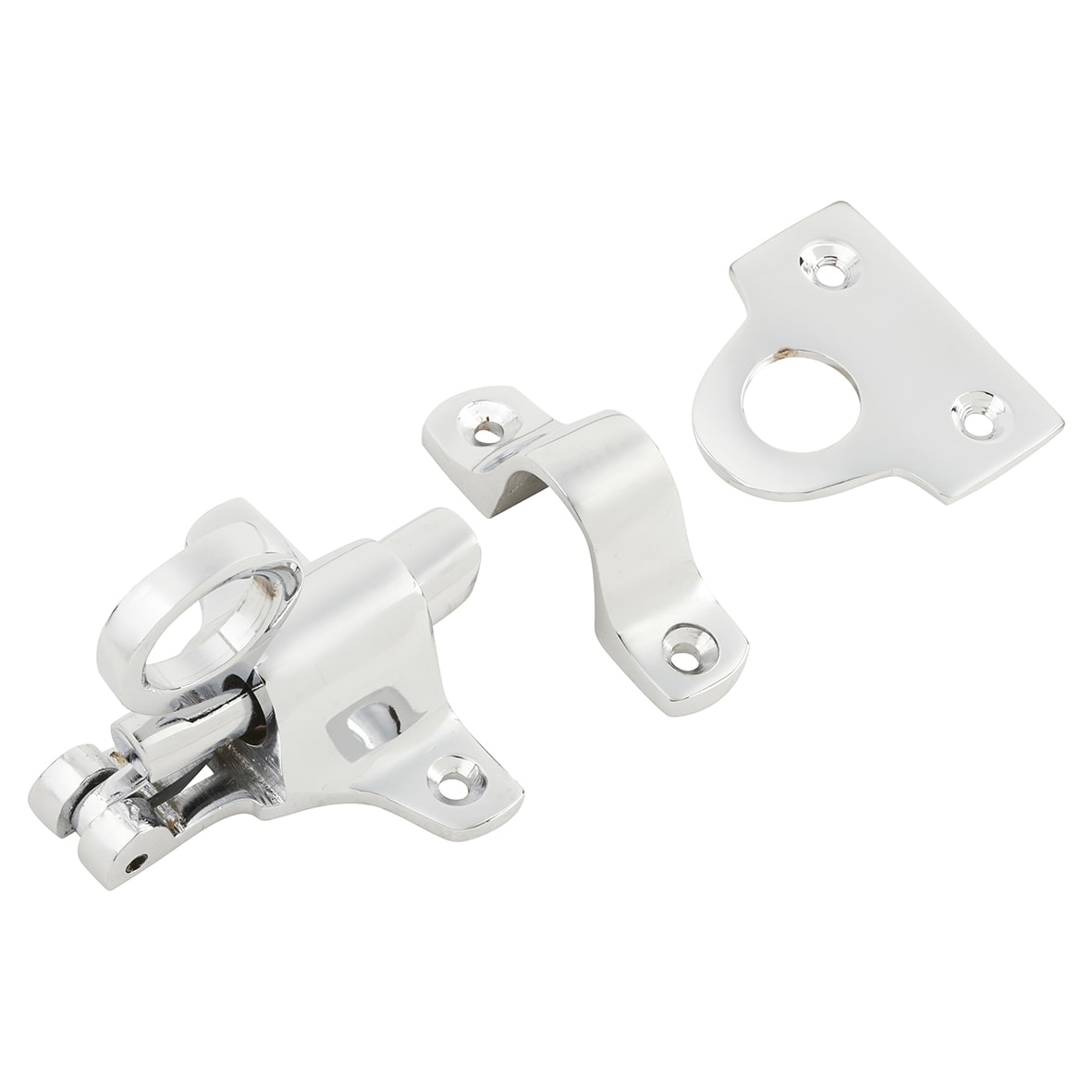 Traditional Fanlight Catch - Polished Chrome