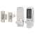 SBL700.S Push Button Code Lock and Latch - Holdback Option - Satin Chrome