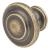 Readford Round Cabinet Knob - 33mm Diameter - Antique Brass