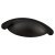 Chest Drawer Cabinet Cup Handle - 64mm Centres - Matt Black