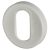 Nylon Escutcheon - 52mm Diameter - Oval - Diamond White - Pair