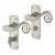 Pewter Monkey Tail Bathroom Door Handles - 152 x 52mm