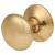 Spun Round Cabinet Knob - 19mm Diameter - Polished Brass