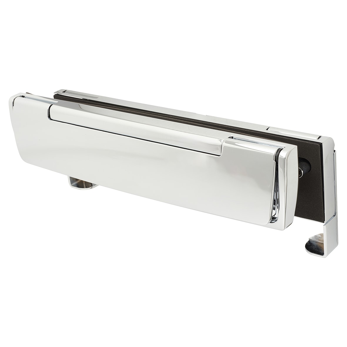 AR708HS Security Letter Plate - 310 x 21mm - Polished Chrome