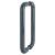 Anthracite Grey Nylon D-Bar Door Pull Handles - Back to Back - 425mm c/c