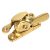 Heavy Duty 14mm Narrow Keep Locking Fitch Sash Window Fastener - 65 x 14mm - Polished Brass