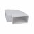 90° Flat Bend - 110 x 54mm - White