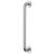 Satin Stainless Steel 19mm D-Bar Door Pull Handle on Rose - Screw Fix - 425mm Centres