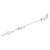 French Door Bolt/Flat Section Bolt - 306 x 42mm - Polished Chrome