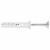 Nylon Countersunk Hammer Fixing - 8 x 120mm - White - Pack of 50