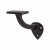 Handrail Bracket - 76mm Projection - Black Antique Iron