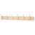 Hat & Coat Hook Rail - 685 x 70mm - 6 Hooks - Pine Board with Polished Chrome Hooks