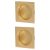 Marcus Square Flush Pull Handles - Satin Brass