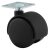 Mini Twin Wheel Castor - Swivel No Brake - 30kg Max Weight - 40mm Diameter - Black - Pack of 4