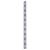 Twin Slot Shelf Wall Upright - 500mm Length - Silver