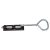 Monkey Tail Gate Bolt - Bow Handle - 450mm Length - Black Japanned