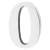 50mm Concealed Self Adhesive Door Numeral - 0 - Polished Aluminium