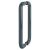 Anthracite Grey Nylon D-Bar Door Pull Handles - Back to Back - 600mm c/c