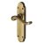 Marcus Antique Brass Scroll Latch Door Handles - Savoy Range - 171 x 42mm