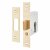 Contract Euro Profile Deadlock - 65mm Case - 44mm Backset - Polished Brass