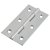 Solid Drawn Butt Cabinet Hinge - 64 x 35 x 1.45mm - Polished Chrome - Pair