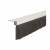 Brush Strip F5 - 3000mm Length - Brush Size 35mm - Inward/Outward Opening Doors - Aluminium