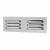Hooded Louvre Vent - 229 x 76mm - 2470mm² Free Air Flow - Polished Stainless Steel