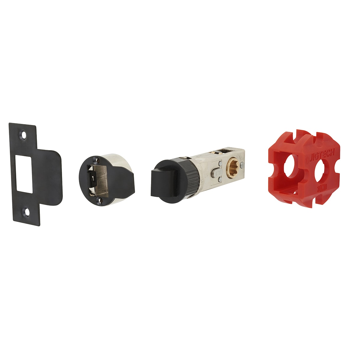 Smartlatch Privacy Tubular Latch - 77mm Case - 57mm Backset - Matt Black