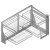 Supra Mec Corner Pull Out Organiser - Cabinet Width 862mm - Right Hand - Chrome